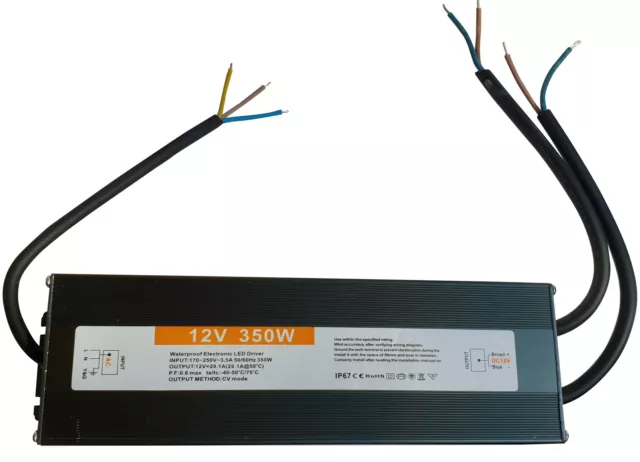 230 Volts / 12V Out Trafo 350 W Bloc Alimentation Transformateur D'Alimentation