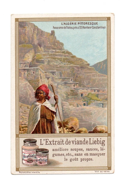 Chromo Liebig. Algeria Scenic .panorama Da Tilatou Près El Kantara