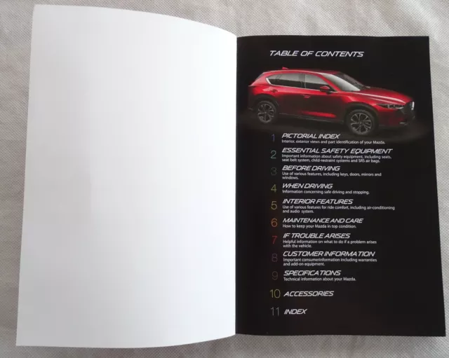 Genuine Mazda Cx-5 2021-2024 Owners Reference Guide Manual Handbook Wallet Pack 2