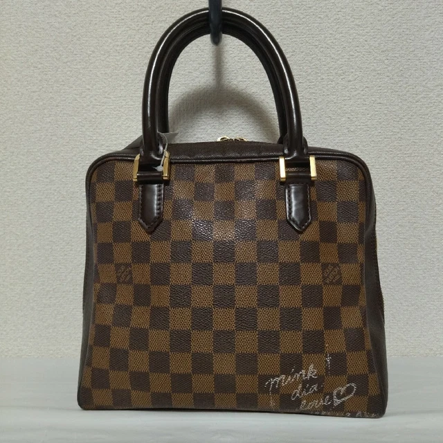 ルイヴィトン DAMIER BRERA ハンドバッグ ブラウン レザー LOUIS VUITTON ルイヴィトン ブレラ ダミエ ハンドバッグ ダミエ