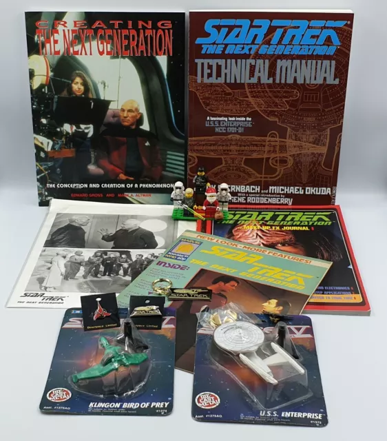 Star Trek Next Gen : Linda Thorson Autograph, Books, Key-Ring, Badge, Model Set 2