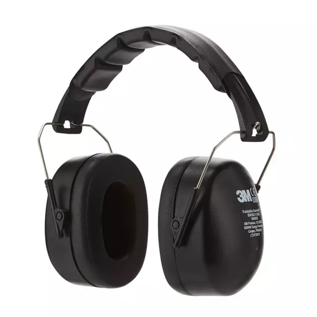 3M 90563E Kapselgehörschutz Ohrenschützer Gehörschutz Zusammenklappbar schwarz