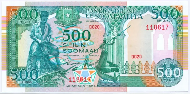 Somalia 500 Shilin 1989, P.36a_UNC