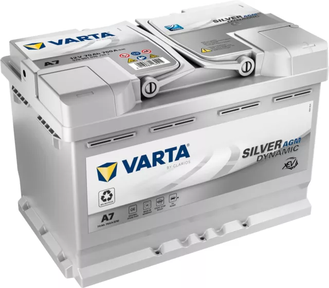 Batterie VARTA Silver Dynamic AGM xEV 70Ah/760A (A7)