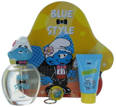 The Smurfs Tocador Por Hanna-Barbera para Kidsset: EDT Sp 3.4 +Llavero + Ducha G