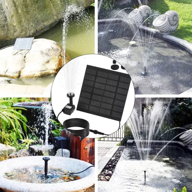 Potente pompa acqua pannello solare per bellissimi effetti fontana