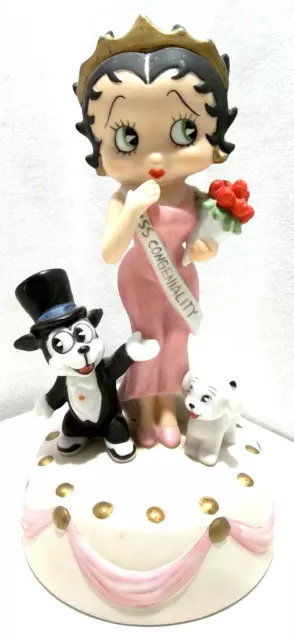 2001 KFS TM Hearst BETTY BOOP Porcelain Music Box Oh You Beautiful Doll Miss Con