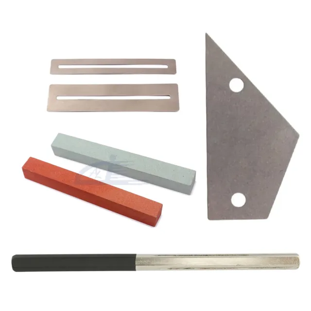 Guitar Luthier Tool Kit File Fret Crowning Rocker Grinding Stone Protector Shim