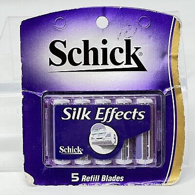 Cartucho de recarga de hoja de afeitar Schick Silk Effects clásico 5 unidades nuevo