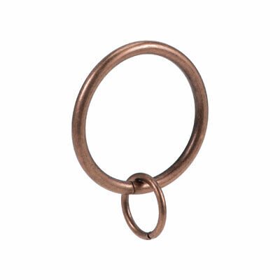 Curtain Ring Metal 32mm Inner Dia Drapery Ring for Curtain Rods Copper 7 Pcs