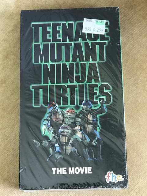 TEENAGE MUTANT NINJA TURTLES 1990 VHS PIZZA HUT Sealed TMNT embossed ...