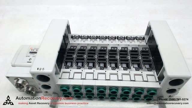 Smc Vv5Qc41-08C12Fsdqn0-X25, 8 Station Manifold Unit W/Devicenet, New #110529