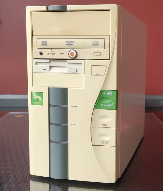 VINTAGE RETRO GAMING DOS PC Pentium I 166 MHz 3Dfx Voodoo Graka Matrox ...