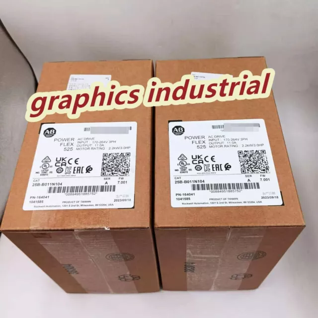 New Sealed  Allen-Bradley 25B-B011N104 Ser A PowerFlex 525 AC Drive 3HP IN BOX