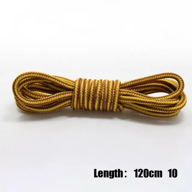 WAXED ROUND SHOELACES in Multiple Colors for Shoes Boots and Sports ...