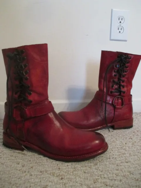 Bed Stu Elsworth Red Dip Dye Boots Size 9  Cobbler Series