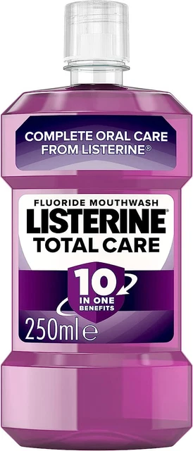 Enjuague bucal Listerine Total Care, como nuevo limpio, 250 ml, (paquete de 1)