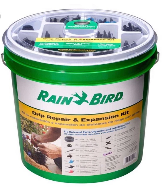 RAIN BIRD DRIPPAILQ Drip Irrigation Repair and Expansion Kit Garden