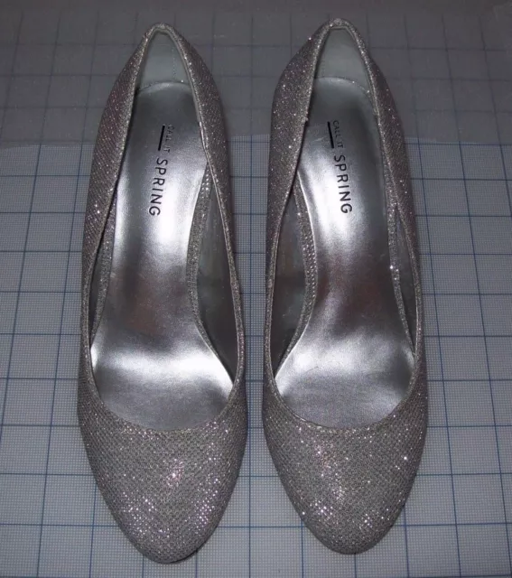 Womens Call It Spring Qewen Silver High Heels Multiple Sizes New In Box Msrp$45
