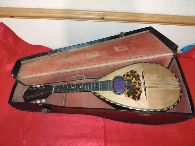 OLD MANDOLIN MADE by Pietro Tonelli, Napoli in hard case £75.00