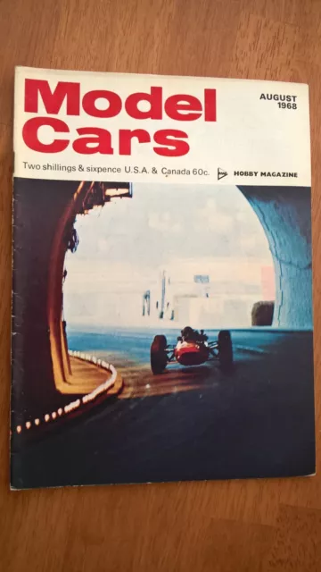 Scalextric Model Cars Magazine August 1968 The Golden Age of Slot Racing !!