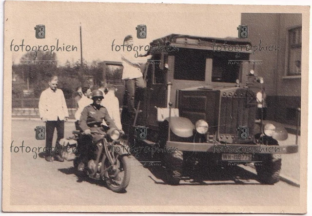 org. Foto Hannover Kfz Lkw Fuhrpark 1938