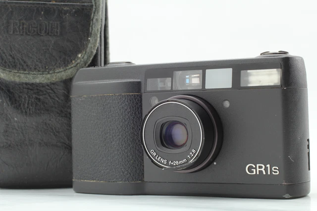 [Exc+5 w/Case] Ricoh GR1s Black Point & shoot 35mm Film Camera From JAPAN