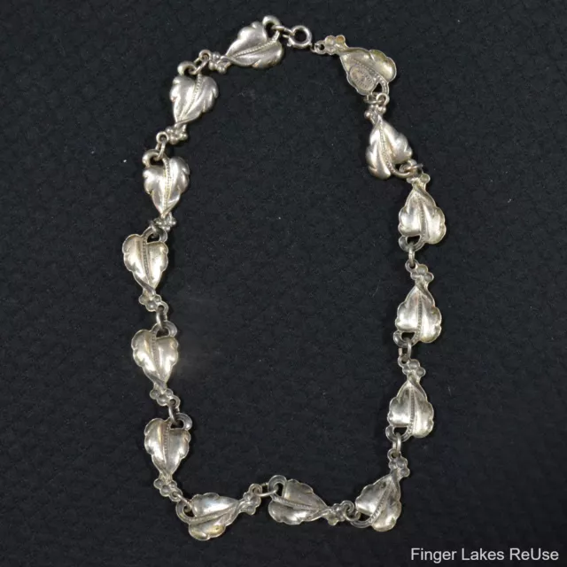 Danecraft Sterling Silver Leaf 14" Necklace 2