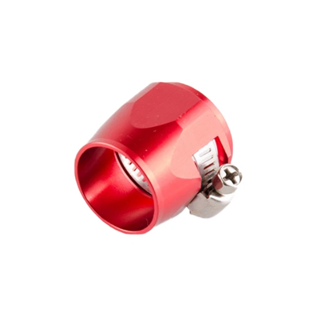 Arlows Alu Schlauchschelle 12-21mm / Dash 10 ( Farbe Rot )