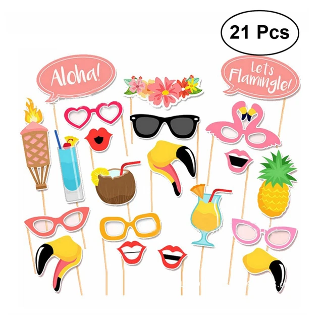 21 PIEZAS accesorios fotográficos creativos divertidos de papel seguro para fotografía de decoración