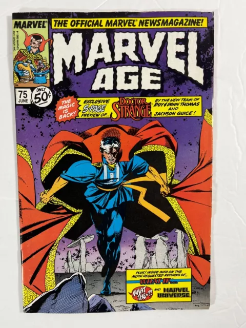 Marvel Age #75 Marvel Comics June 1989 Doctor Strange FN