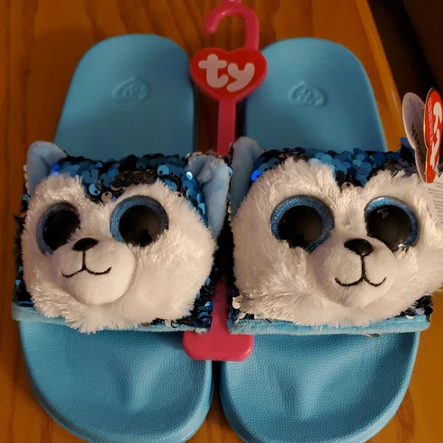 LOT 5 PAIRE de claquettes CHAUSSONS peluche TY neuf taille 37 EUR