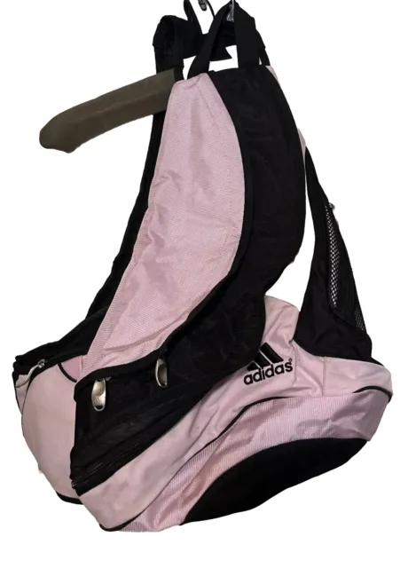 Adidas Load Spring Pink Black One Shoulder Cross-body Backpack , Straps  Pockets