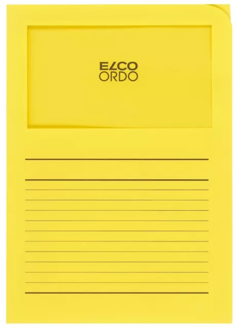 Elco 29489.72 Sichtmappen Ordo classico - mit Sichtfenster und Linien, intensiv