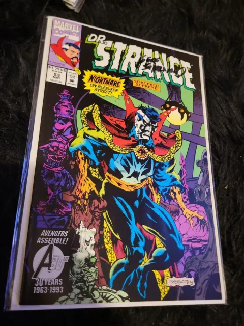 Dr. Strange #53 1993 MARVEL COMIC BOOK Signed Geof Isherwood Comic HTF RARE