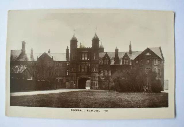 Postcard Rossall School Fleetwood Lancashire Unposted Real Photo RP VINTAGE