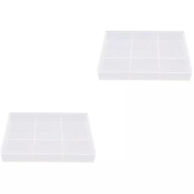 2 Pack Container Store Tea Holder Bag Storage Box with Cover