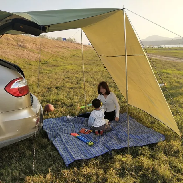 Military Green Car Side Awning Portable Waterproof Tent for Outdoor Shelter