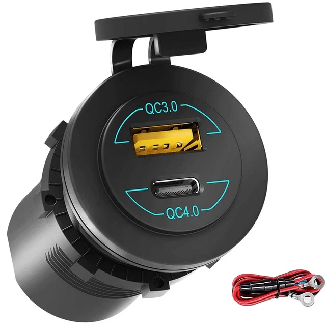 Schnell Laden 4.0 PD QC 3.0 USB Auto LadegeräT 12V 24V 60W USB Steckdose Sc C3O7