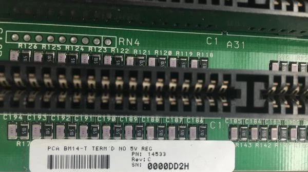 Isa Computer Part INDUSTRIAL COMPUTER BACKPLANE isa 14 slots pca bm14-t term d p/n 14533 ...