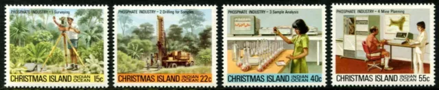 1980 Christmas Island Phosphate Industry Part I Set Of 4 MNH, Clean & Fresh