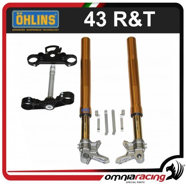 Ohlins FGRT 43 Fork kit with plates and spacers per Yamaha T Max 530 2012-2014