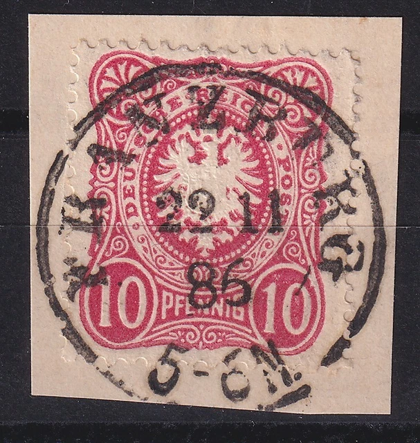 64961) FRANZBURG Pommern 1886 nachverwendeter Preußen-Stempel