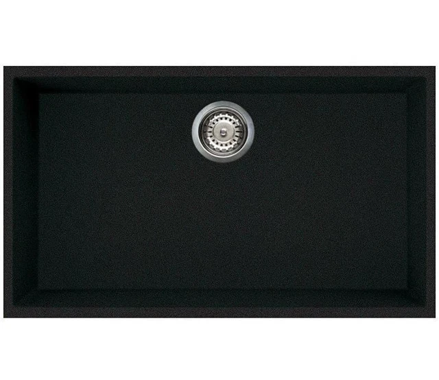 Elleci Quadra 130 G59 Aufsatzwanne Rechteckig Granitek