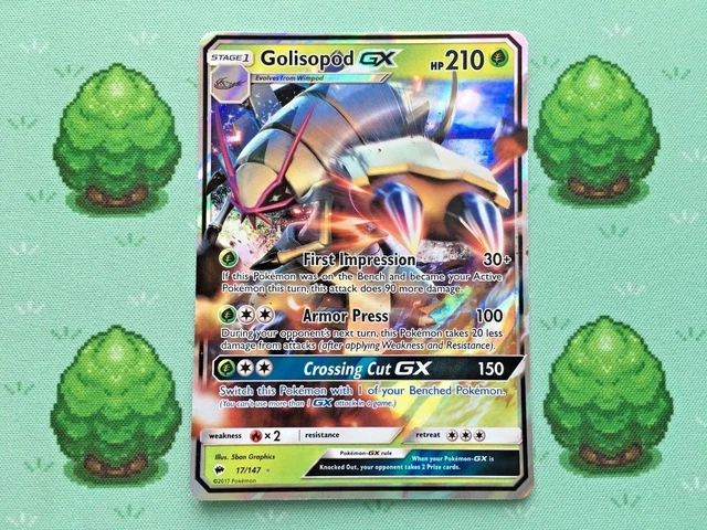 Pokemon - Golisopod GX - 17/147 - SM Burning Shadows - Half Art