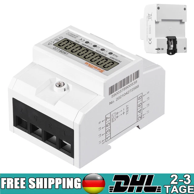 CONTATORE DI CORRENTE Contatore Di Energia Display A Cristalli Liquidi - Foto 5