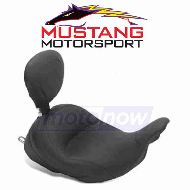 Mustang LowDown Solo Seat with Driver Backrest for 2010-2014 Harley Davidson ky