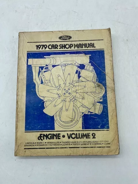 1979 Ford Mustang Volume 2 Engine Factory Car Shop Manual SKU16