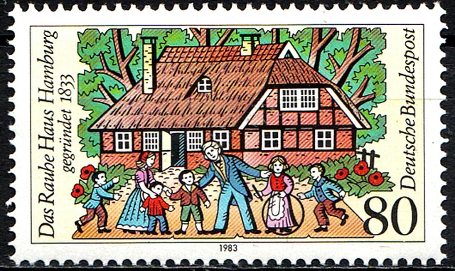 1186 postfrisch BRD Bund Jahrgang 1983 Zeichentrick Das Rauhe Haus Kinder Hilfe