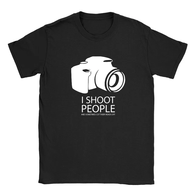 T-shirt uomo I Shoot People fotografo professionista regalo divertente